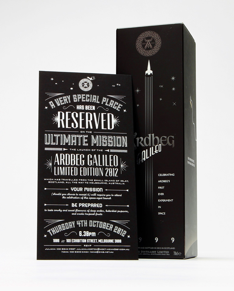 Galileo Invitation and Packaging