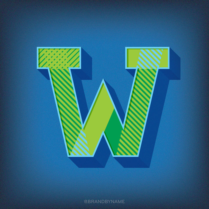 Letter W from 36 Days of Type challenge