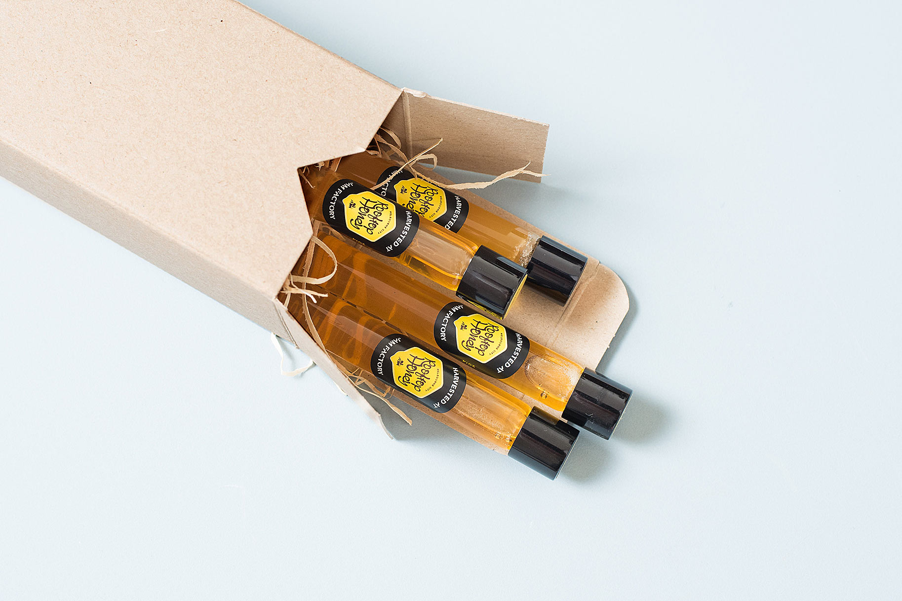 Rooftop Honey and Jam Factory multiple vials in box