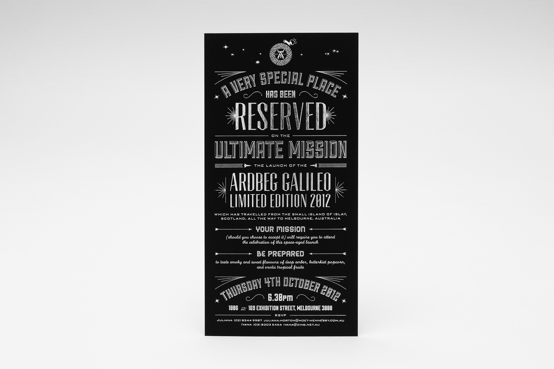 Ardbeg Galileo Limited Edition Whisky Invitation
