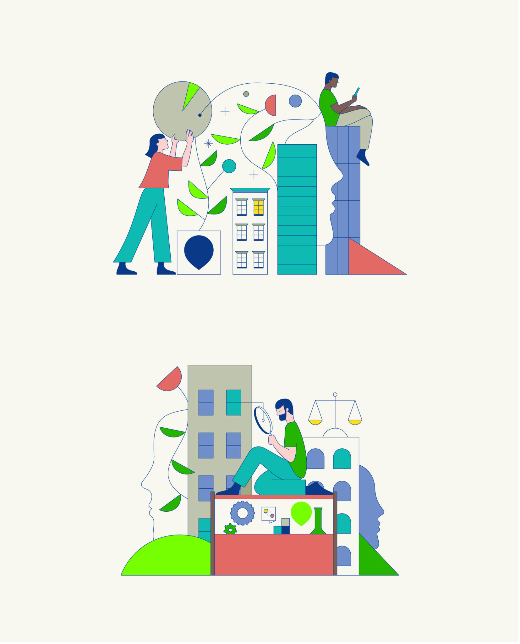 Wellbeing Outfit illustrations