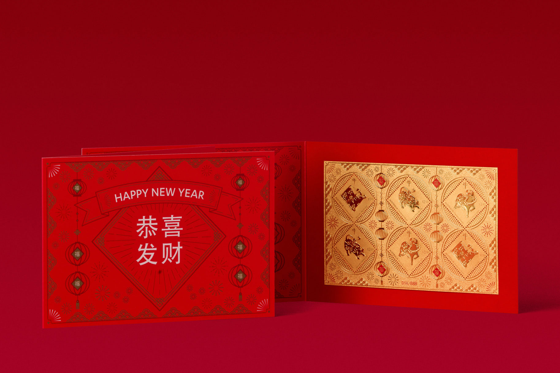 Lunar New Year of the Ox limited edition minisheet - package