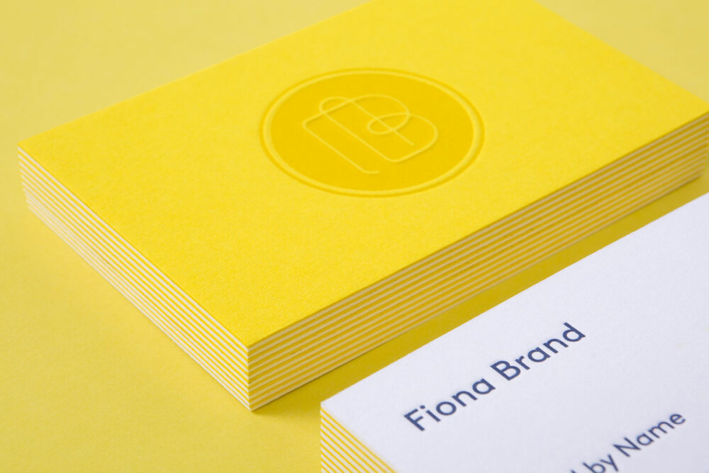 Close up of Brand By Name’s business card