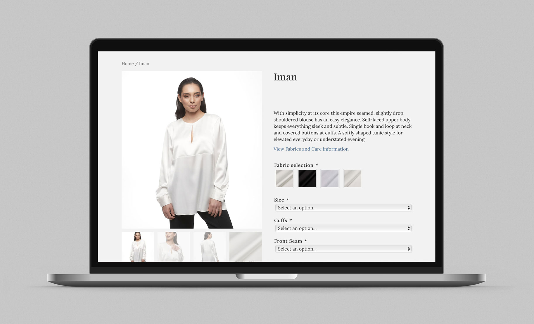 Julie Goodwin Couture White Label - Iman shirt