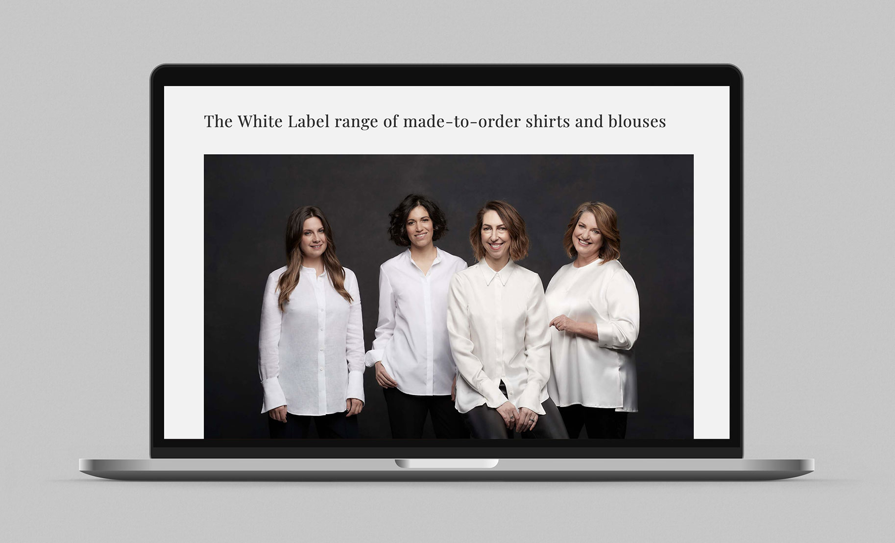 Julie Goodwin Couture White Label homepage