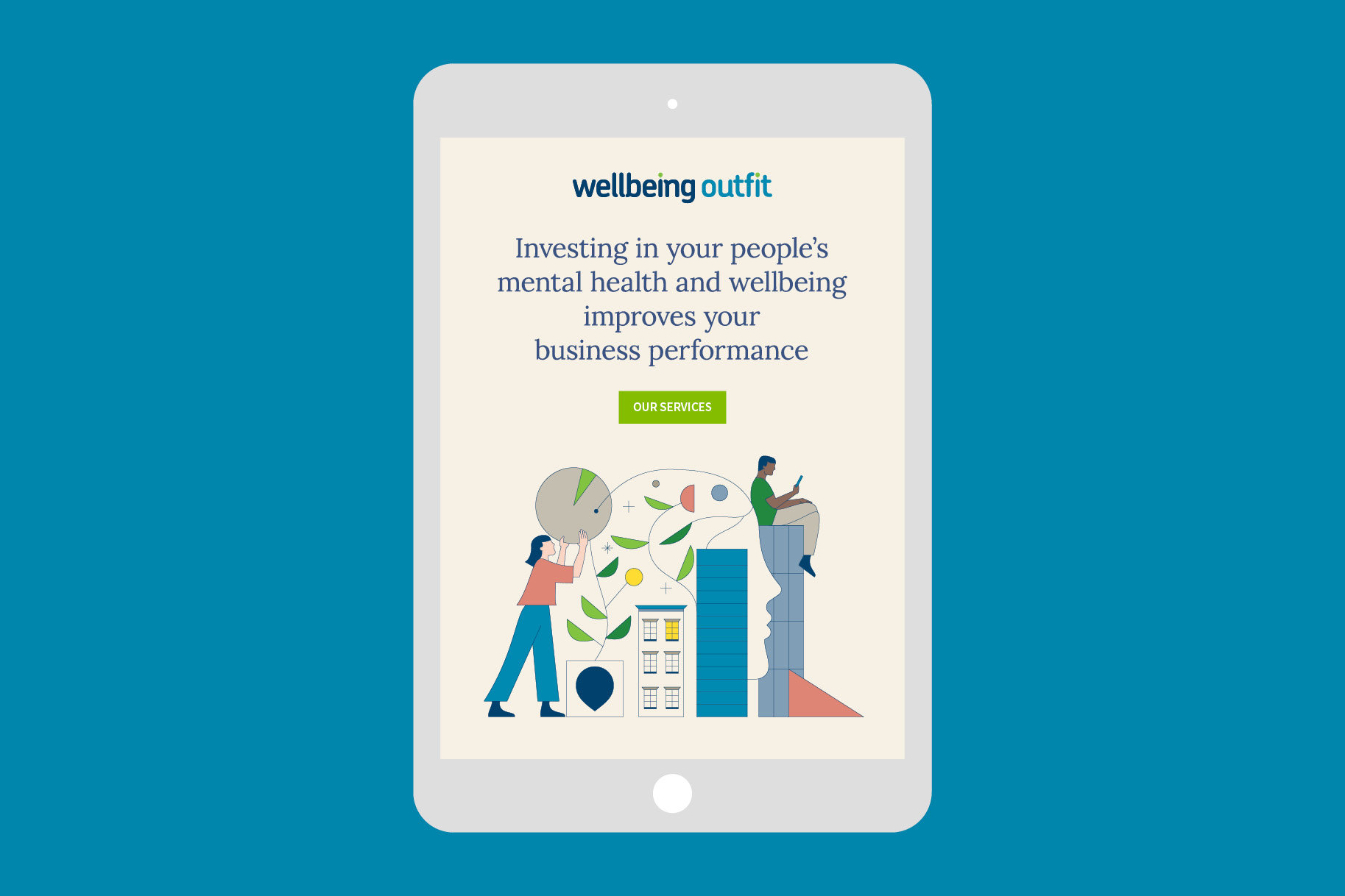 Wellbeing Outfit homepage