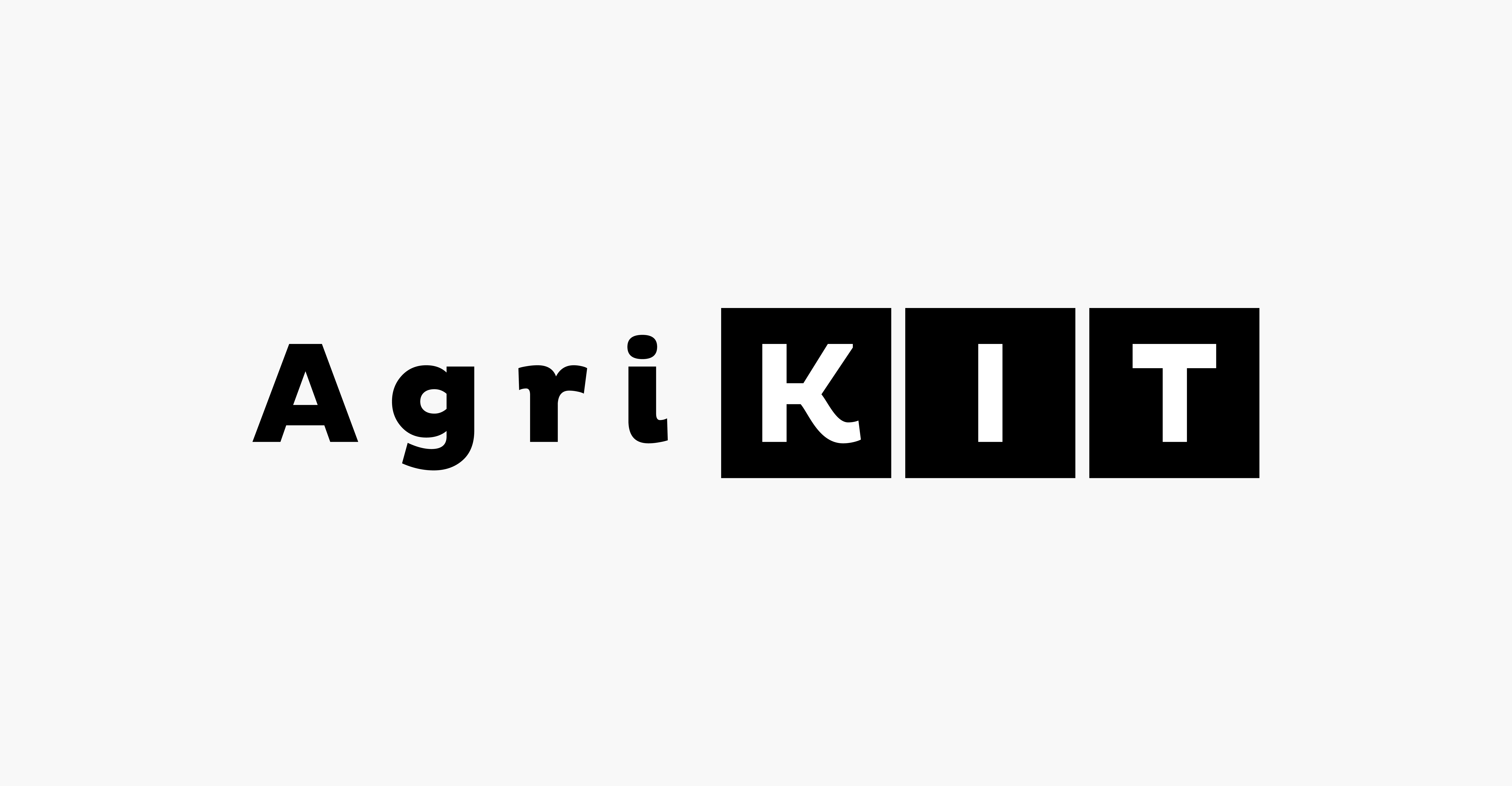 Agrikit logo in black and white
