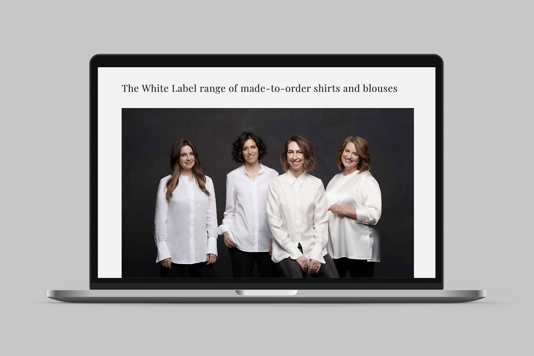 Julie Goodwin Couture White Label homepage