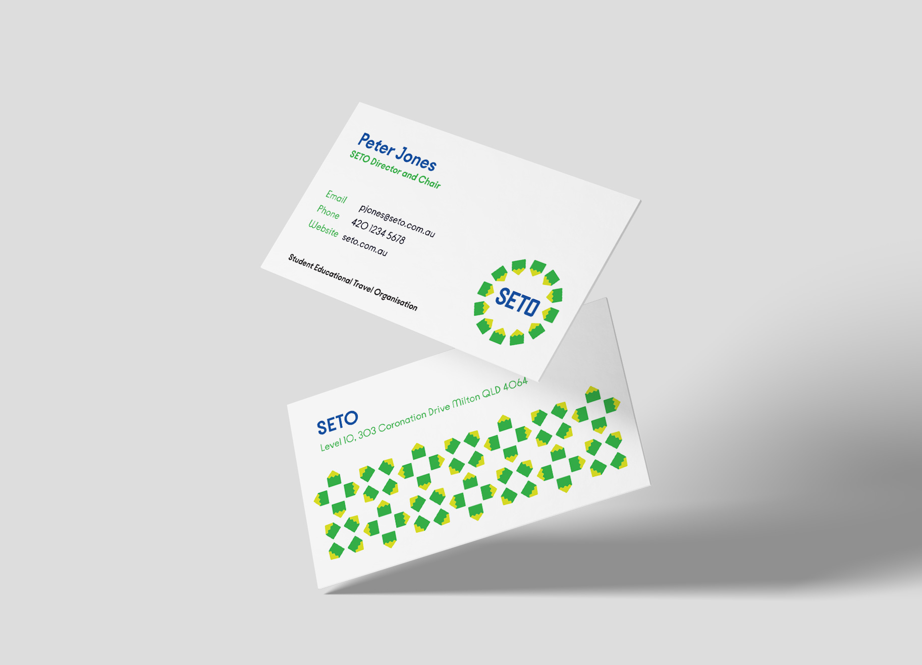 SETO Business Cards (front and back)