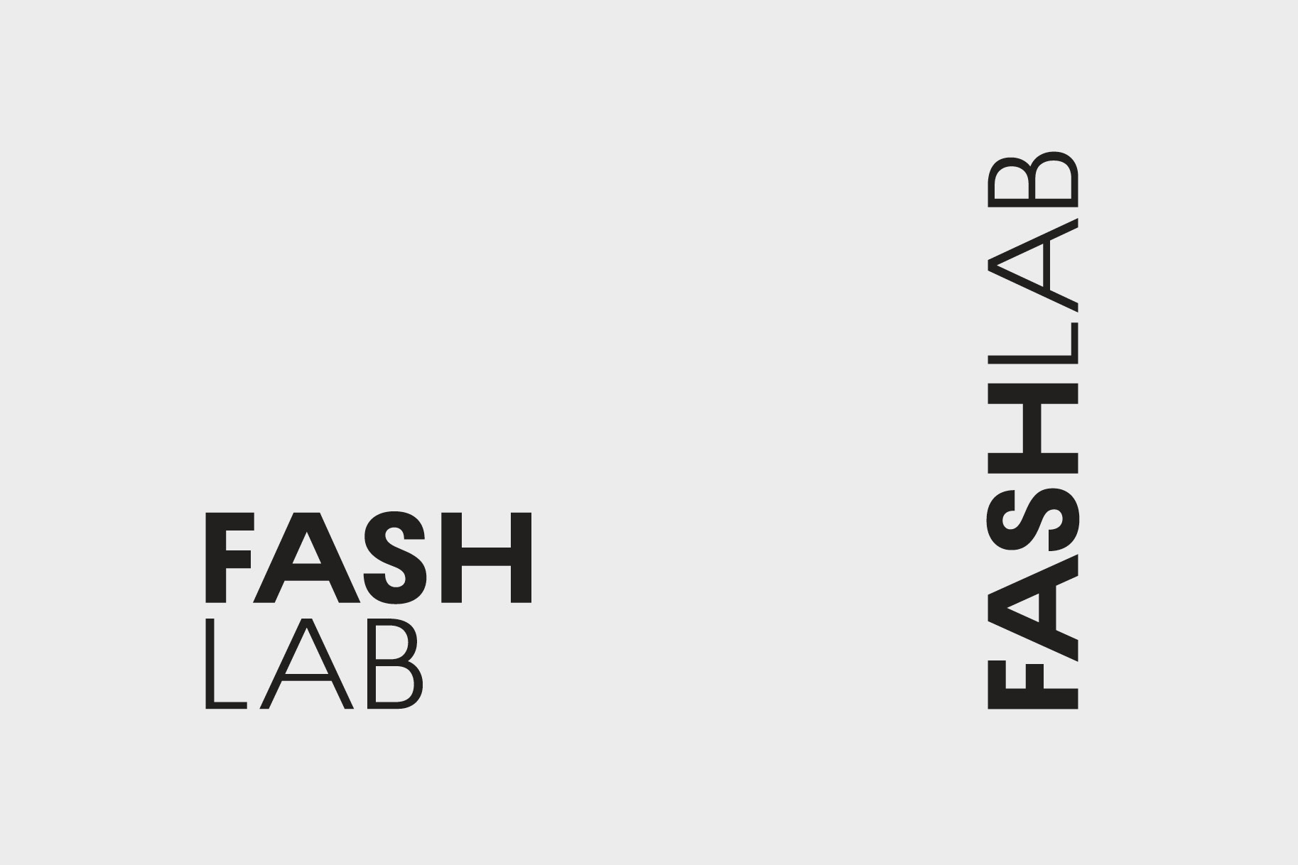 FashLab Main Identity - alternative layouts