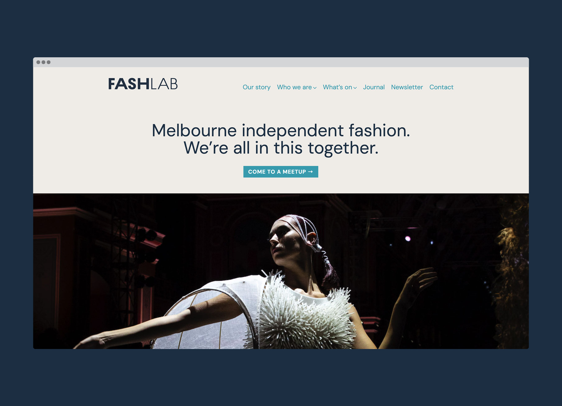 FashLab website - Homepage